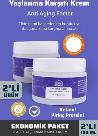 Tije Botanical İkili Ekonomik Anti-Aging Krem - 50 Ml Anti Aging Factor