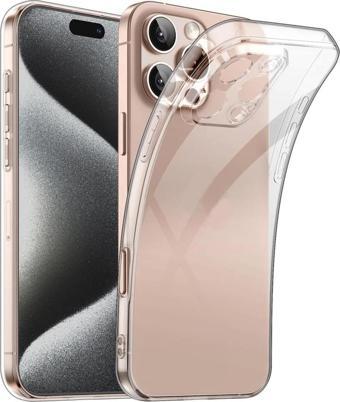 iPhone 16 Pro Kılıf Kamera Korumalı Silikon Şeffaf Arka Kapak