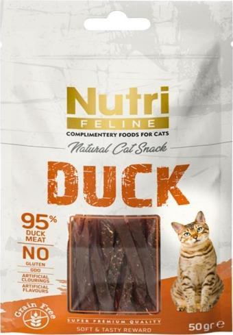 Nutri Feline 50Gr %100 Doğal Etten Natural Cat Snack Ördek Etli Atıştırmalık 1Adet Kedi Ödülü 