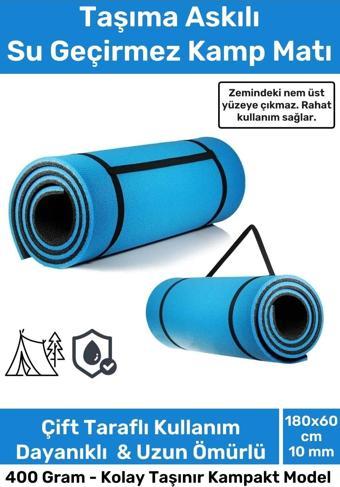 Taşıma Askılı Su Geçirmez Konforlu Kalın Rahat Çift Taraflı Çadır Uyku Yer Minderi 10mm Kamp Matı