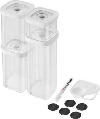 Zwilling Fresh & Save Cube Saklama Kabı Seti, S / 6-Parça, Şeffaf-Beyaz