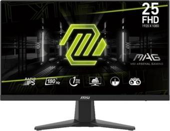 MSI 24.5 MAG 256F FLAT IPS 1920x1080 (FHD) 16:9 180HZ 1MS FREESYNC PREMIUM GAMING MONITOR