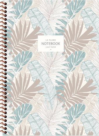 Keskin Color A4 Kareli Defter La Plume Leaves - Mavi