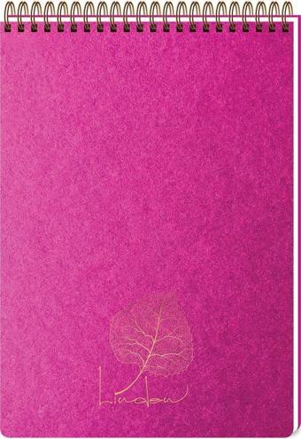 Keskin Color A5 Kareli Linden Bloknot - Fuşya