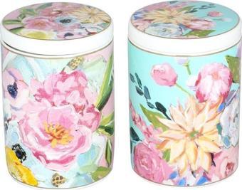 LuckyArt Peony Bone 2'li Kavanoz Seti 600 ml