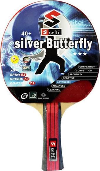 Seftil S0083 Silver Butterfly Masa Tenisi Raketi