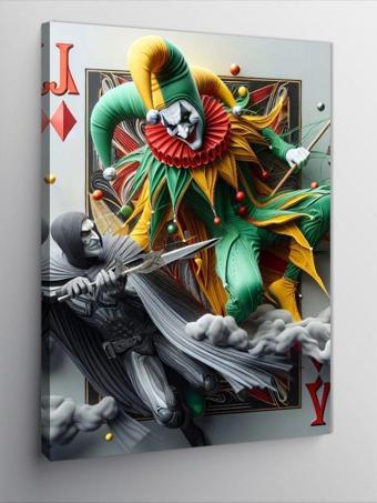 Ekart Kanvas Tablo Joker Kartı
