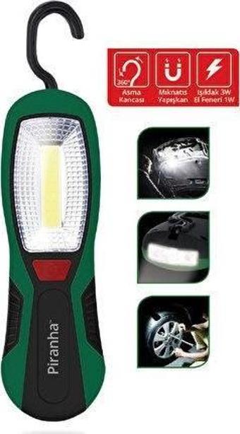 Piranha 21105 Mıknatıslı Led Işıldak El Feneri