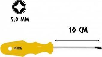 Kupa Tornavida Mıknatıslı YILDIZ Uçlu 5.0 - 10 cm.