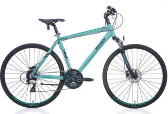 Bianchi Touring 713 HD Fren 24 Vites 28 Jant Şehir Bisikleti Turkuaz Siyah Krom 51 Kadro