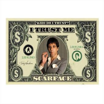 Ekart Al Pacino Scarface Hediyelik Ahşap Tablo 25 cm x 35 cm
