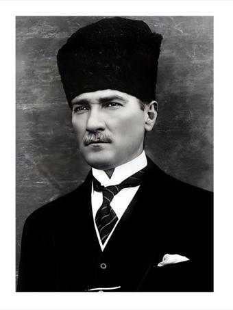 Ekart Atatürk Dekoratif ahşap Tablo 25 cm x 35 cm