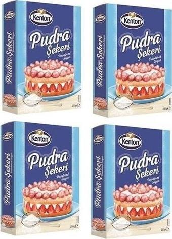 Kenton Pudra Şekeri 250 GR*4 (1 KG PUDRA ŞEKERİ)