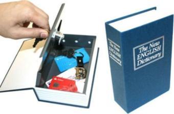 Mobgift Kitap Şeklinde Gizli Kasa Kumbara Mavi