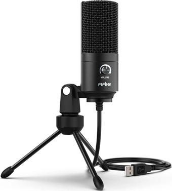 Fifine K669B Usb Mikrofon - Stüdyo - Youtuber - Yayıncı - Podcast - Oyuncu - Bilgisayar Mikrofonu