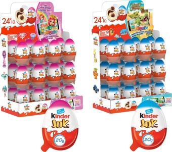 Kinder Joy Süpriz Yumurta Erkekler ve Kızlar İçin 2 x 24 lü Set