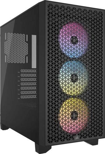 Corsair Icue 3000D 3x AR120 Rgb Aırflow  Temperli Cam Mid-Tower Siyah Gaming KASA-CC-9011255-WW