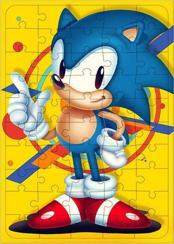 Ekart Ahşap Mdf Puzzle Yapboz Kirpi Sonic 50 Parça 35 x 50 cm