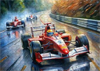 Ekart Ahşap Mdf Puzzle Yapboz Formula 1 Arabaları 500 Parça 50 x 70 cm