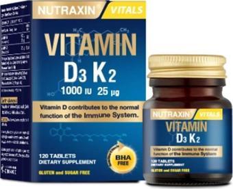 Nutraxin Vitamin D3K2 1000 IU 120 Tablet 8680512635345