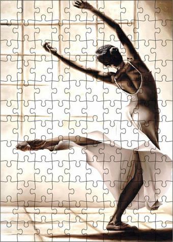 Ekart Ahşap Mdf Puzzle Yapboz Dans Eden Balerin 120 Parça 25 x 35 cm