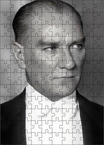 Karizmart Ahşap Mdf Puzzle Yapboz Mustafa Kemal Atatürk 120 Parça 25 x 35 cm