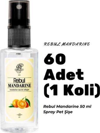 Mandarıne Edc 50ml Spray Pet Şişe 60 Adet (1 koli) Mandalina Kokulu Kolonya