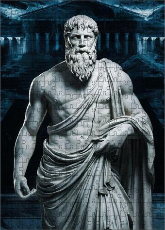 Ekart Ahşap Mdf Puzzle Yapboz Zeus Heykeli 255 Parça 35 x 50 cm