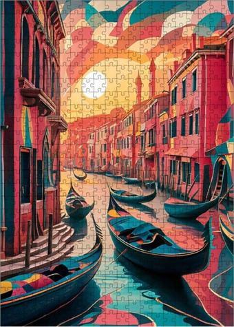 Ekart Ahşap Mdf Puzzle Yapboz Venedik 500 Parça 50 x 70 cm