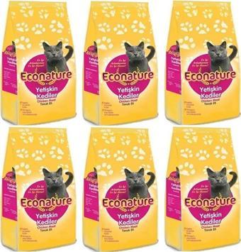 Econature Tavuklu Yetişkin Kedi Maması 1 Kg*6 Adet