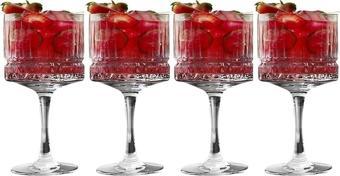 Paşabahçe elysia ayaklı martini kadeh - 4 lü çok amaçlı sunum bardağı