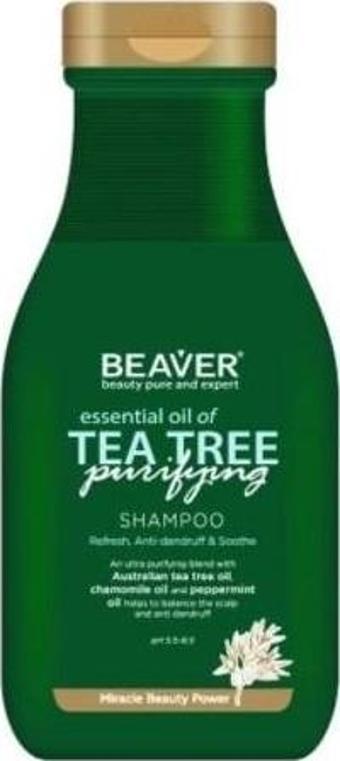 Beaver Tea Tree Shampoo Çay Ağacı Özü İçeren Şampuan 350 ml