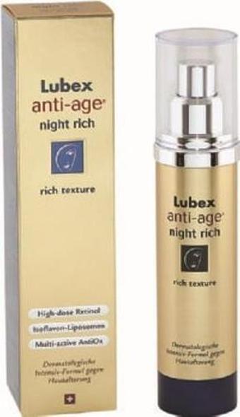 Lubex Anti Age Night Rich 50 ml - Gece Kremi