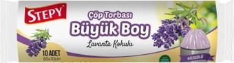 STEPY LAVANTA ÇÖP TORBASI BÜZGÜLÜ BÜYÜK BOY 65X70CM 10 LU