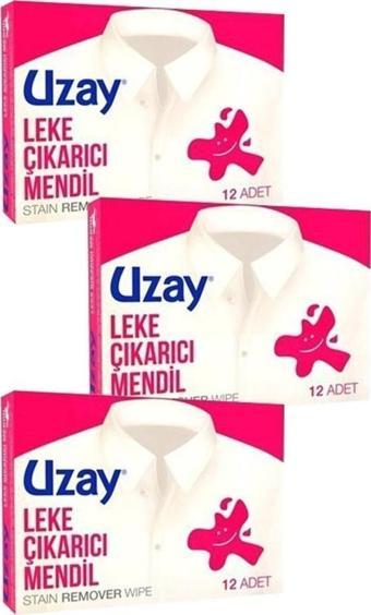 Uzay Leke Çıkartıcı Mendil 12'li 3 Adet