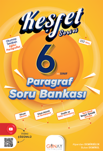 6. Sınıf Keşfet Serisi Paragraf Soru Bankası - Günay Yayıncılık