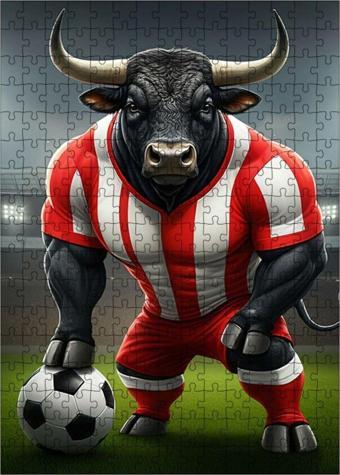 Ekart Ahşap Mdf Puzzle Yapboz Futbol Boğası 255 Parça 35 x 50 cm