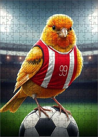 Ekart Ahşap Mdf Puzzle Yapboz Futbol Kanaryası 255 Parça 35 x 50 cm