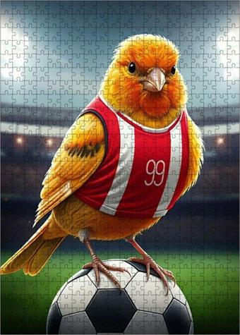 Ekart Ahşap Mdf Puzzle Yapboz Futbol Kanaryası 500 Parça 50 x 70 cm