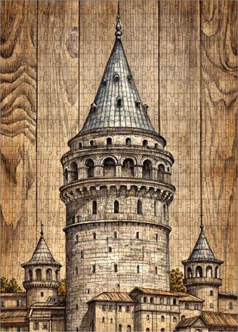 Ekart Ahşap Mdf Puzzle Yapboz Galata Kulesi 500 Parça 50 x 70 cm