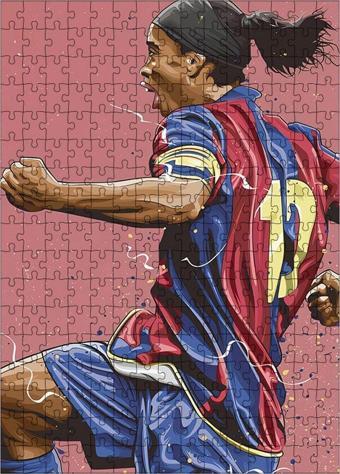 Ekart Ahşap Mdf Puzzle Yapboz Ronaldinho Futbolcu 255 Parça 35 x 50 cm