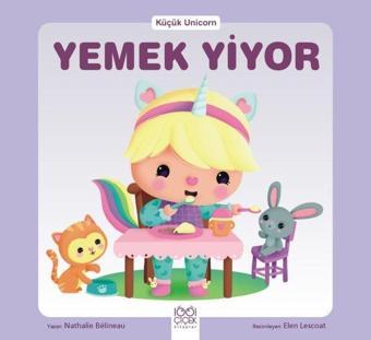 Küçük Unicorn Yemek Yiyor - Nathalie Belineau - 1001 Çiçek