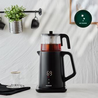 Homend Royaltea Cooltouch 1795H Dokunmatik Çift Duvarlı Paslanmaz Çelik Konuşan Çay Makinesi