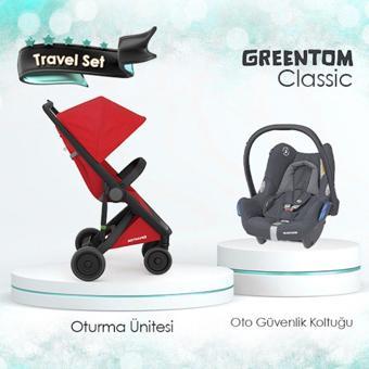 Greentom Classic Travel Set -Kırmızı Bebek Arabası