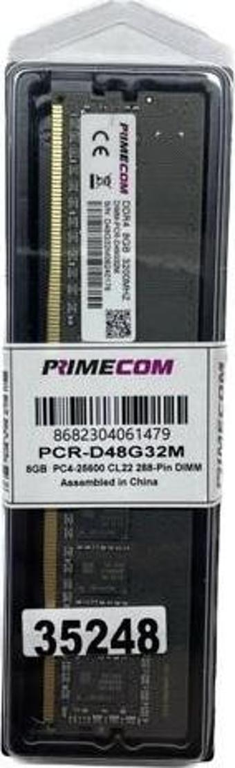 PRIMECOM PCR-D48G32M 8GB DDR4 3200Mhz PC Bellek