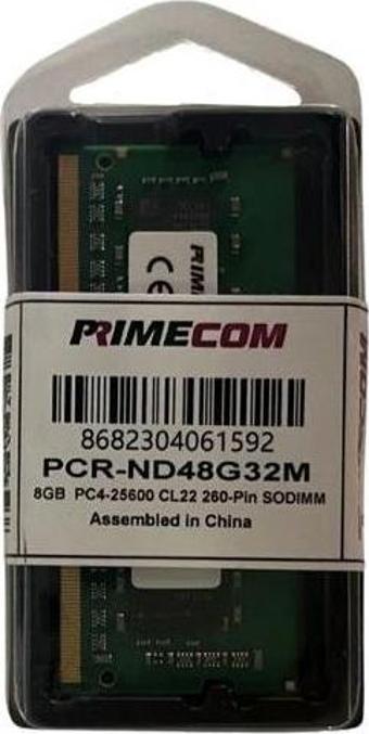 PRIMECOM PCR-ND48G32M 8GB DDR4 3200Mhz Notebook Bellek