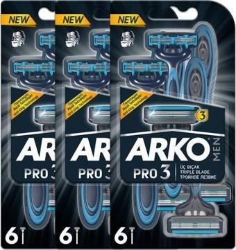 Arko Men T3 18 Adet 3 Bıçaklı Tıraş Bıçağı