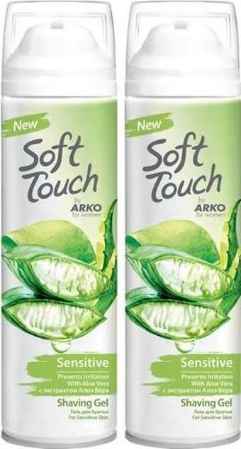 Arko Soft Touch Sensitive Kadın Tıraş Jeli 2X200 ml