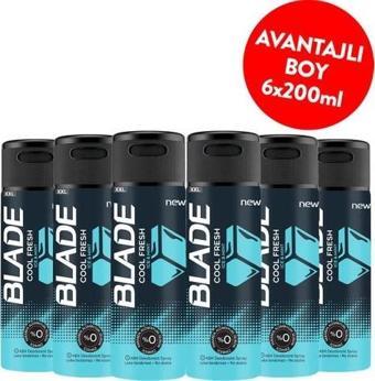 Blade Cool Fresh Erkek Deodorant 6x200 ml