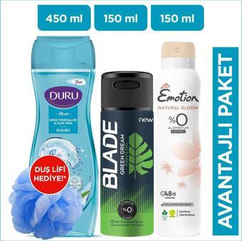 Kişisel Bakım 3'lü Set (Duş Jeli, Erkek & Kadın Deodorant)